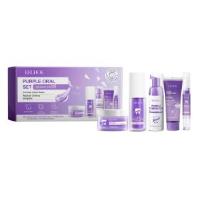 Eelhoe Purple Toned Teeth Set Clean Teeth Breath Care Mouth Clean Mouth Care (Option: 4Pcs)