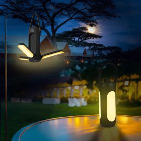Camping Lights; Freefolding Rechargeable LED Camping Lantern; 10000mAh Super Large; 3 Light Modes & SOS Signal Great for Camping; Hurricane Emerg (Color: grey)