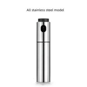 Stainless Steel Spray Oil Bottle For Barbecue; Pressurized Spray Seasoning Bottle (Material: All Stainless Steel Bottle)